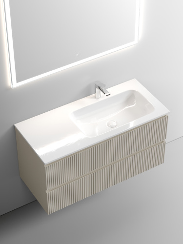 Тумба под раковину Sancos SNOB T SNT100RCE 99,5х44,5х50 настенная - фото 5